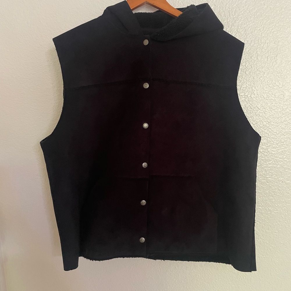 Ralph Lauren Suede & Sherpa Vest